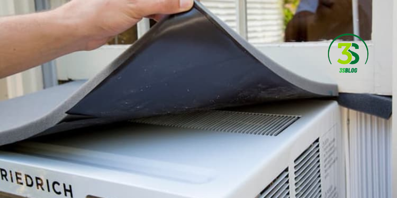 how to cover a window air conditioner for winter