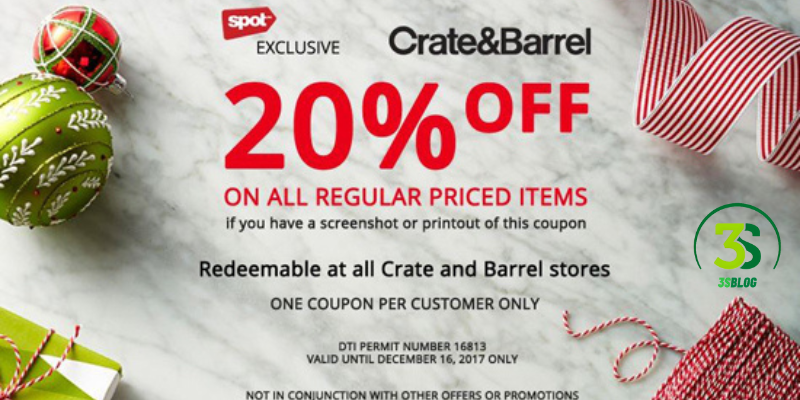Exclusive Sales and Offers_Crate and Barrel Credit Card Discount