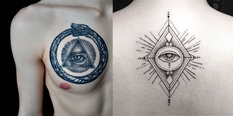 Geometric Patterns Illuminati Tattoos