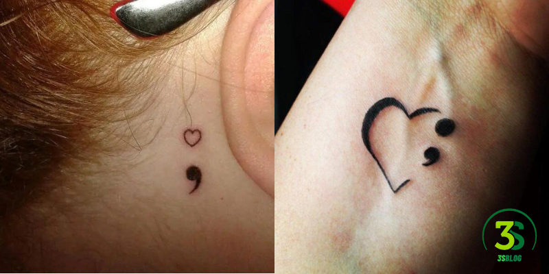 Heart with Semicolon Meaning