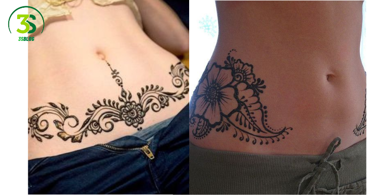 Tattoos That Make Your Waist Look Smaller: Henna-Inspired Waist Tattoos