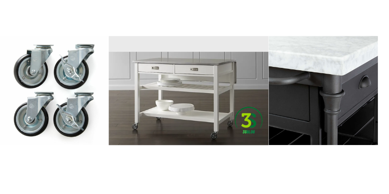 Key Features of The Crate and Barrel Sheridan Kitchen Island