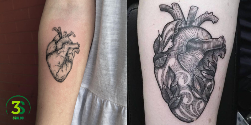 Realistic Healing Heart Tattoos