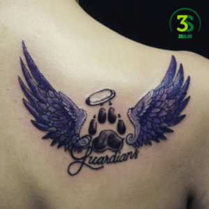design for your memorial pet tattoo Angel Wings
