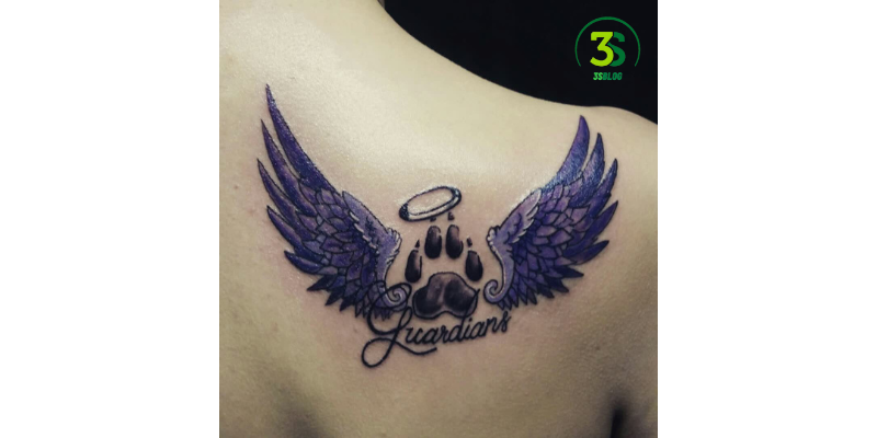 design for your memorial pet tattoo Angel Wings