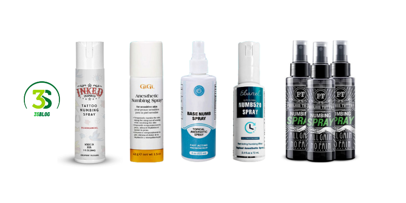 different types of numbing sprays