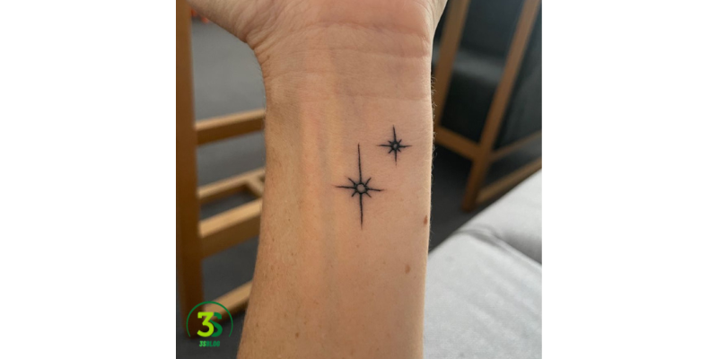 double star tattoo