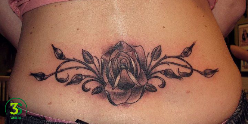 pictures of tramp stamp tattoos: Floral Delights