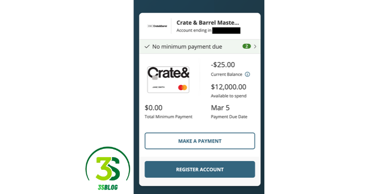  the Crate and Barrel Credit Card App