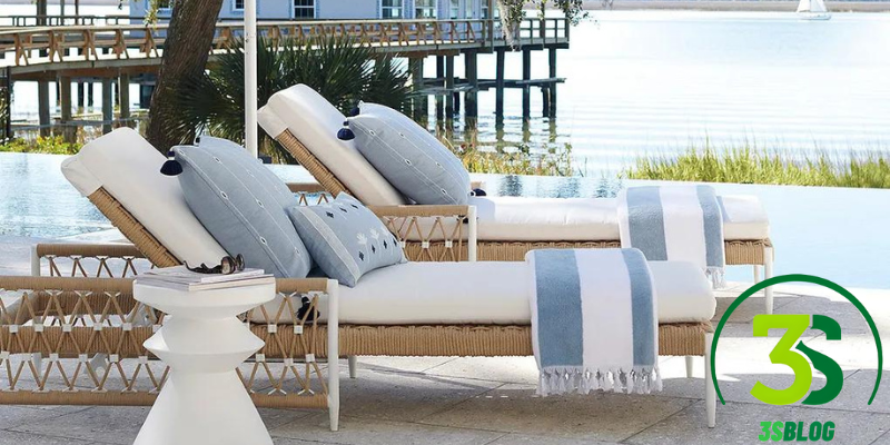 Crate and Barrel Chaise Lounge Outdoor