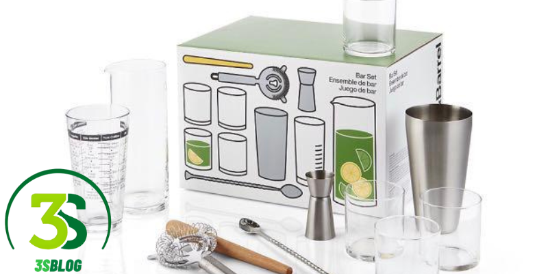 Crate and Barrel Cocktail Set