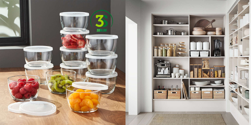 Crate and Barrel Food storage containers