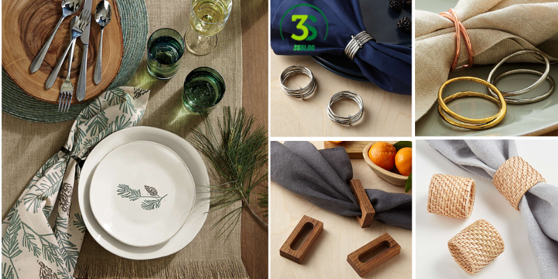 Crate and Barrel Napkin Clips 