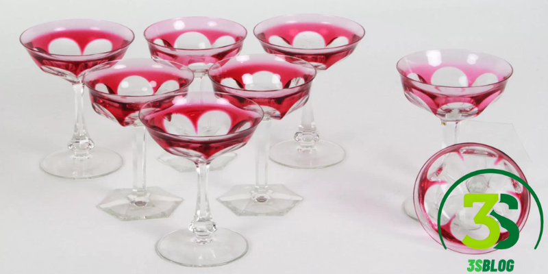 Crate and Barrel Pink Glasses