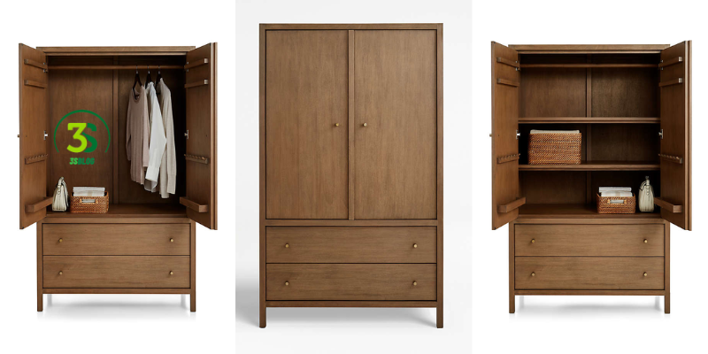 Crate and Barrel Tall Storage Dressers 