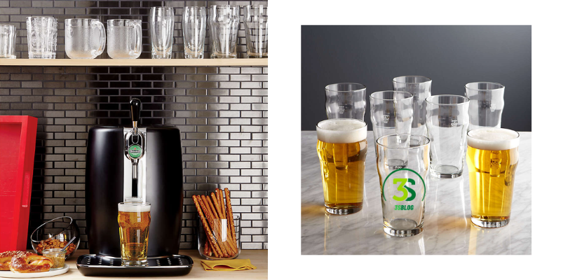 Crate and Barrel glass Tumblers 