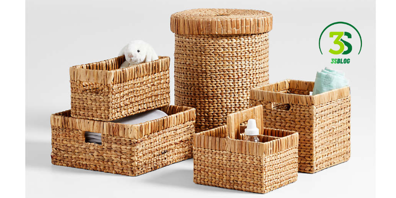 Crate and Barrel Wicker Laundry Baskets