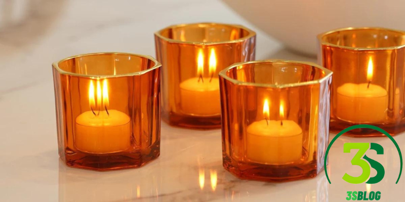 Glass and Metal Candle Holders